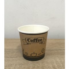 Kávés papír pohár - babos design - 110 ml 