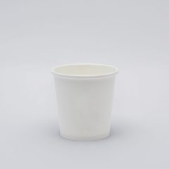 Kávés papír pohár - fehér design - 110 ml