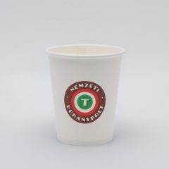   Cappucínós papír pohár - Nemzeti Dohánybolt design - 180  ml